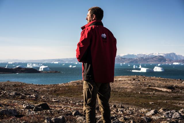 WWF staff member in the Arctic