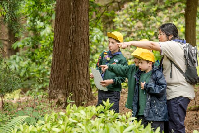 Youth groups exploring nature © Richard Stonehouse / WWF-UK