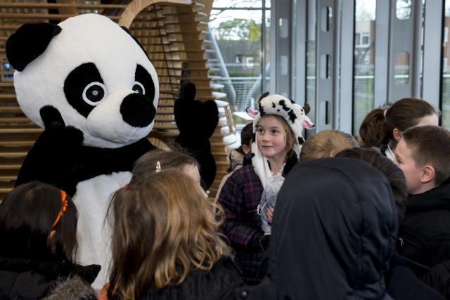 Youth group visiting the Living Planet Centre