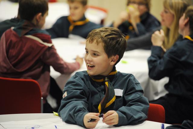 Scout workshop at the Living Planet Centre