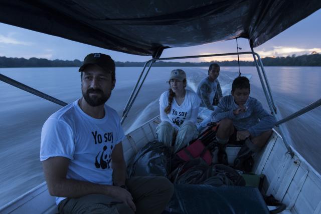 Joaquin Carrizosa, Northern Amazon Coordinator for WWF Colombia; Viviana Londoño, Communications Officer for Amazonia, WWF Colombia.