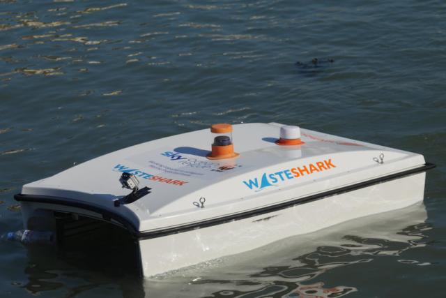 WWF and Sky WasteShark robot