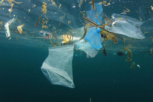 Floating plastic pollution in the oceans