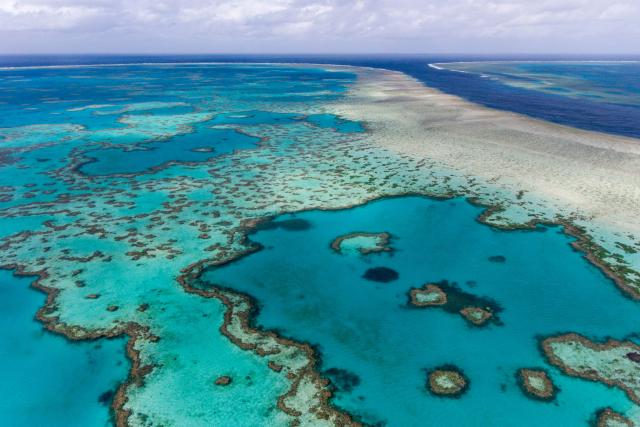 Aerial view of the Great Barrier Reef, Australia