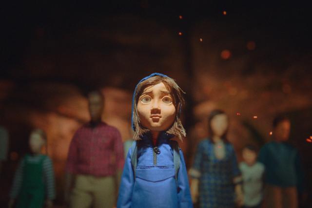 A girl looking defiant