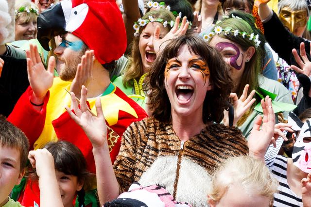 People dressing up for a Wear it Wild Event