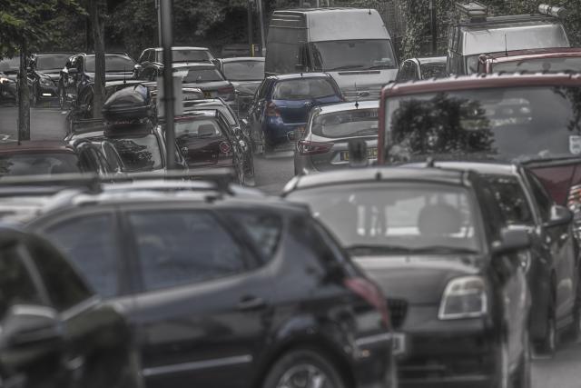 Heavy congestion on the South Circular road