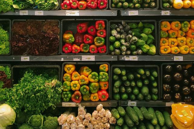 Fruit and veg in a shop