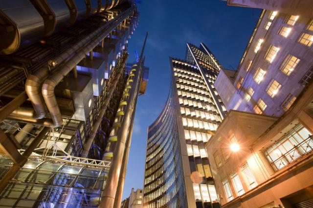 The Lloyds insurance building in the City of London, UK.