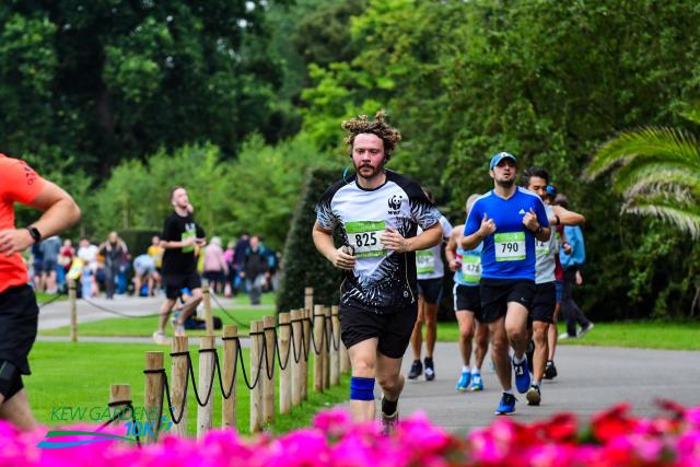 WWF runner passing through Kew Gardens