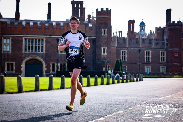 WWF runner at Hampton Court Palace