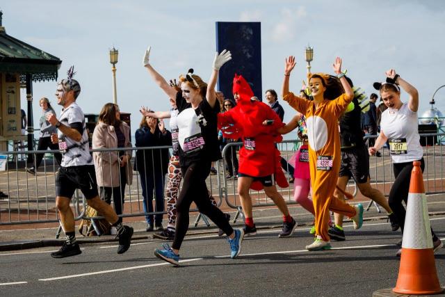 BM10K runners in animal fancy dress