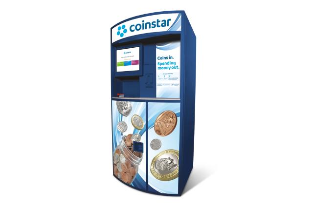 a vector image of a Coinstar machine
