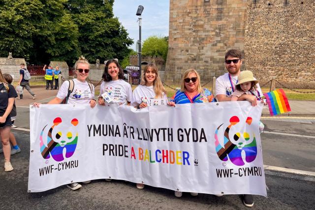 WWF Cymru yn Pride Caerdydd