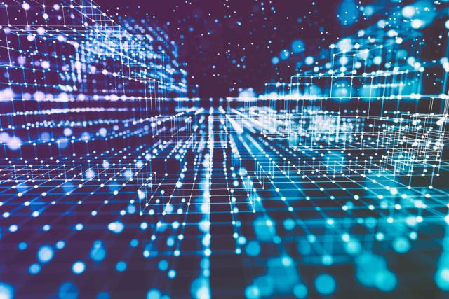 Abstract image of lights or network 