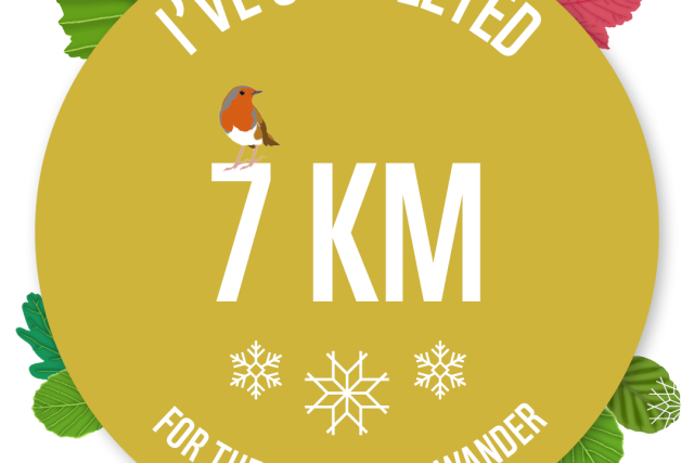 BWW 7KM tracker badge