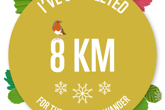 BWW 8KM tracker badge