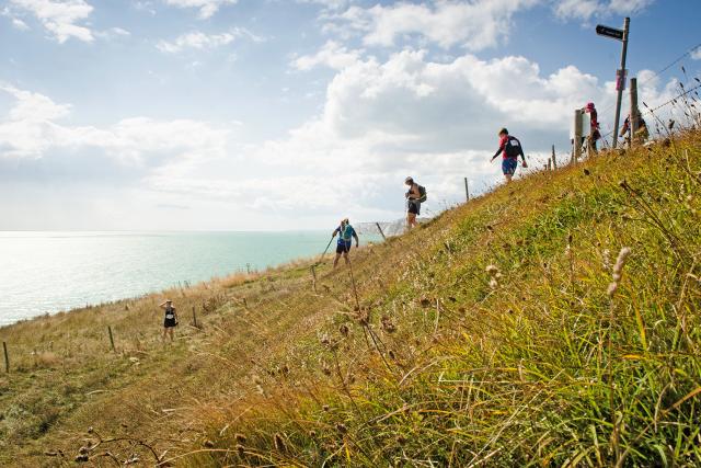 Walkers taking on the Isle of Wight Challenge