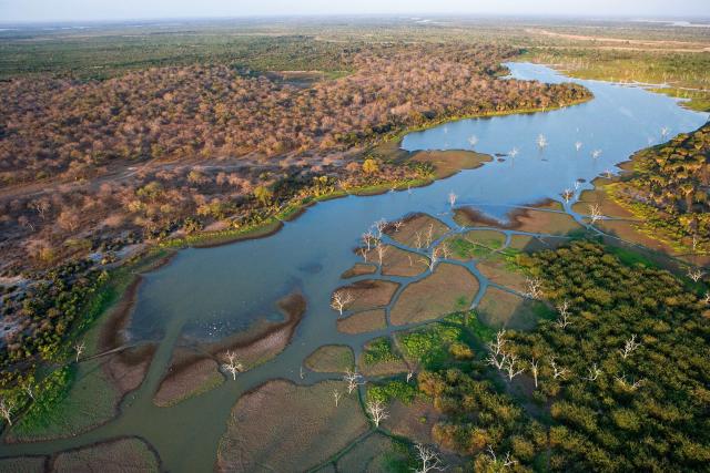 Aerial view of the Ruvuma transboundary landscape