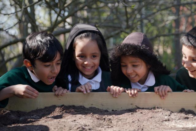 Children out in nature