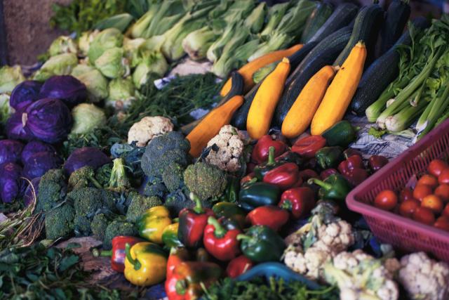 A variety of fruit and veg