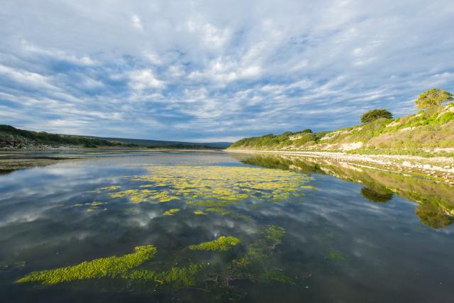 A winters storm passes overhead the De Hoop RAMSAR wetland.
