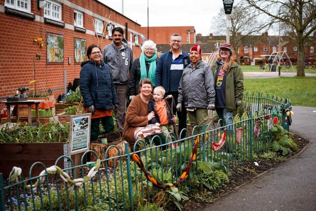 Volunteers at the Belgrave Community Garden Project, Leicester