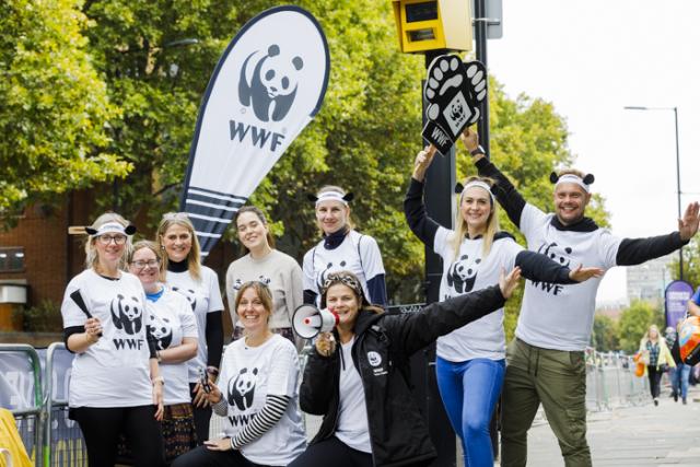 WWF volunteers at London Marathon