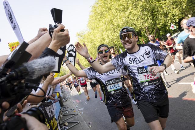 WWF Runners at the 2025 London Marathon