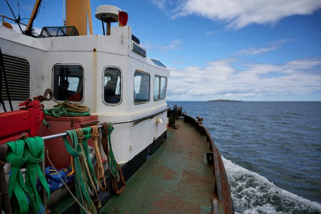 Fishing boat in the firth of forth