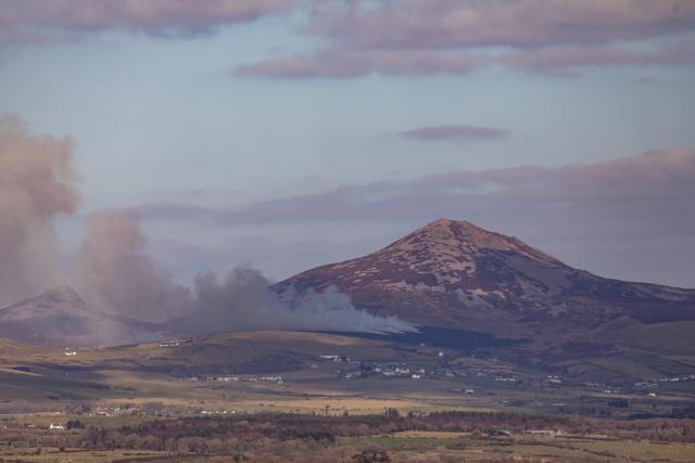 Gorse burning, Wales