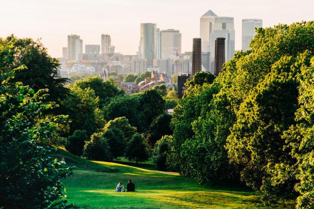 Canary Wharf from Greenwich Park