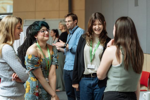 Youth Advisory members, along with the winners and runners-up of the Sustainable Futures Showcase, participating in activities during the Sustainable Futures Insight Day. The Living Planet Centre, Woking, UK.
