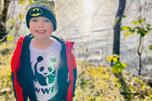 Child on Big Winter Wander