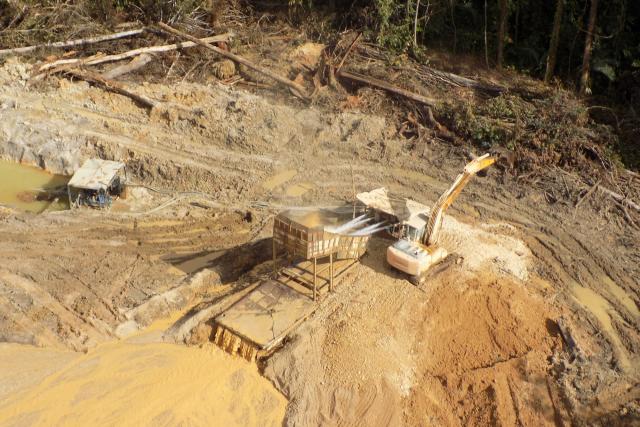Gold mining and deforestation in French Guiana