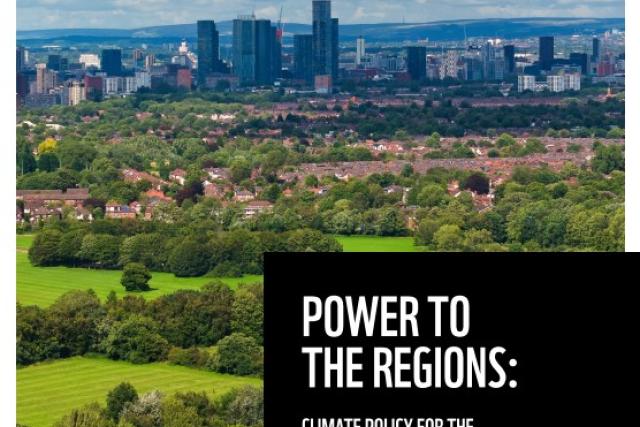 Cover of the report 'Power to the regions: Climate policy for the cost-of-living crisis'