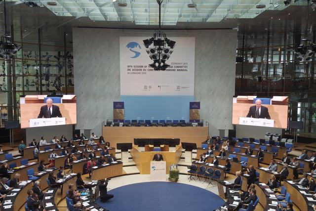 39th session of the World Heritage Committee Meeting. World Conference Center Bonn (WCCB), Germany, June 2015