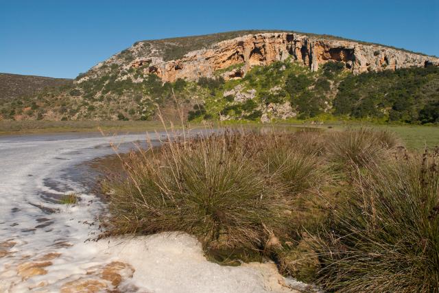 A stream flows into the De Hoop RAMSAR wetland. © Peter Chadwick