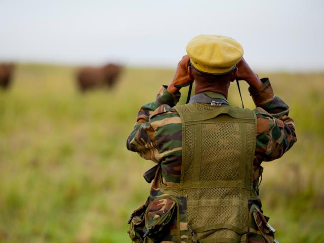 Harrison Kamande - rhino patrol ranger at Nairobi National Park, Kenya