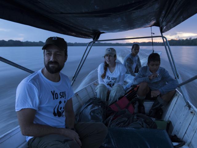 Joaquin Carrizosa, Northern Amazon Coordinator for WWF Colombia; Viviana Londoño, Communications Officer for Amazonia, WWF Colombia.