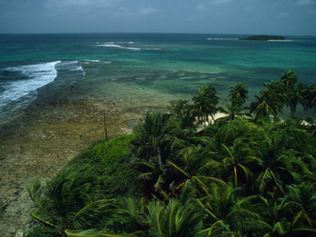 Belize barrier reef Hunting Cay, Sapodilla Cays Belize