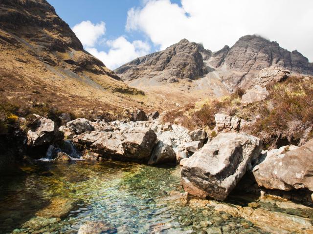 Blaven an outlier of the Cuillin Ridge on the Isle of Skye, Scotland, UK.
