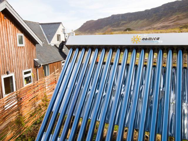 The Isle of Eigg off Scotland's west coast, shows the way forward to a renewable future. 