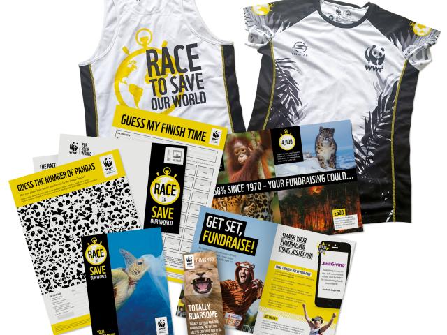 Content of a fundraising and race packs