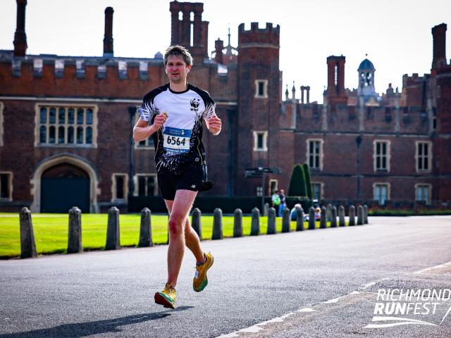 WWF runner at Hampton Court Palace