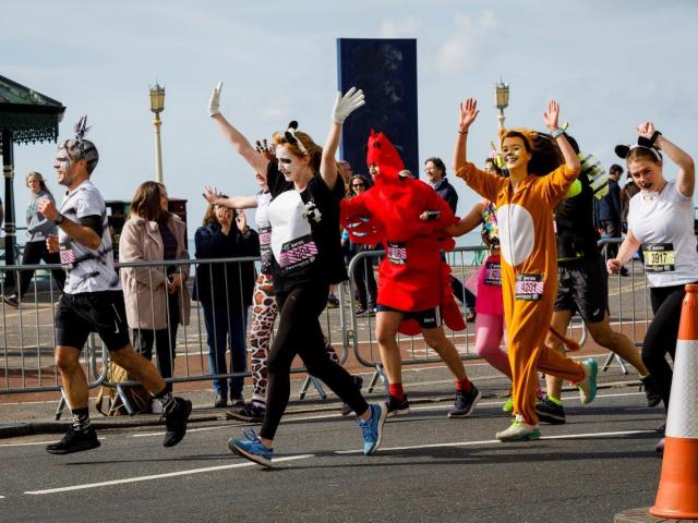 BM10K runners in animal fancy dress