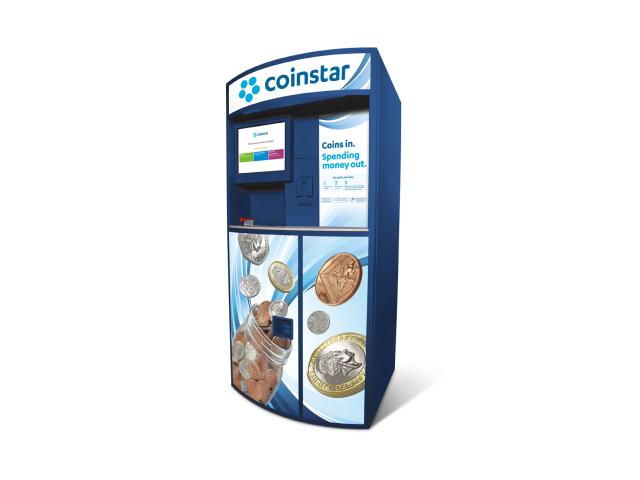 a vector image of a Coinstar machine