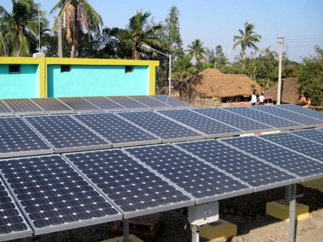 Solar panels in India