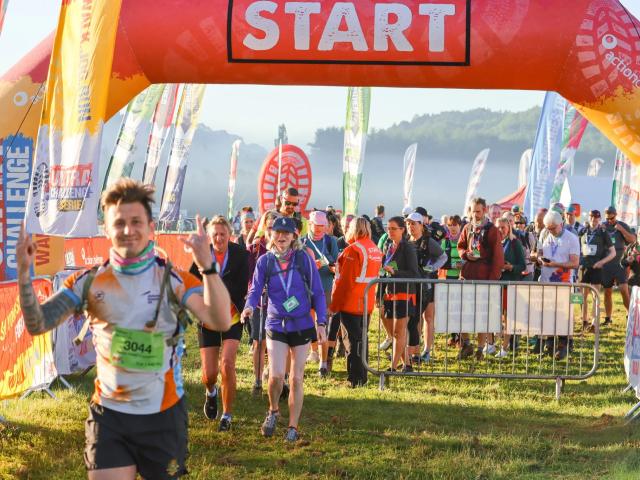 Kent Downs Trekkers at the Start Line 