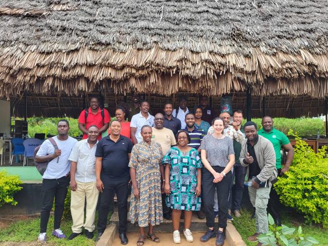 a group photo of the project team SWISSAID agroecology farm